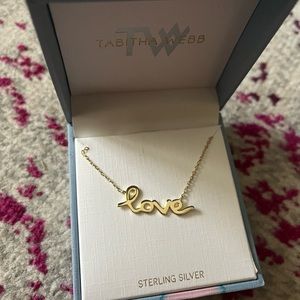 Tabitha Webb Gold Love Necklace